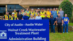 Austin Water's Walnut Creek Wastewater Treatment Plant has received the National Association of Clean Water Agencies' (NACWA) 2026 Platinum Peak Performance Award (Photo credit: Austin Water).