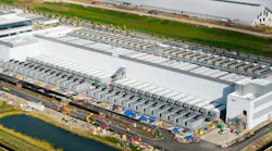 Aerial view of construction of new AI hub and Data center at the suburbs of Columbus, Ohio