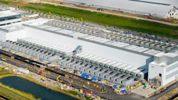 Aerial view of construction of new AI hub and Data center at the suburbs of Columbus, Ohio