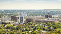 Panorama of Rapid City, South Dakota, USA