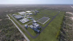 Rendering of the new Bob Derrington Water Reclamation Plant (Photo and caption credit: Carollo).