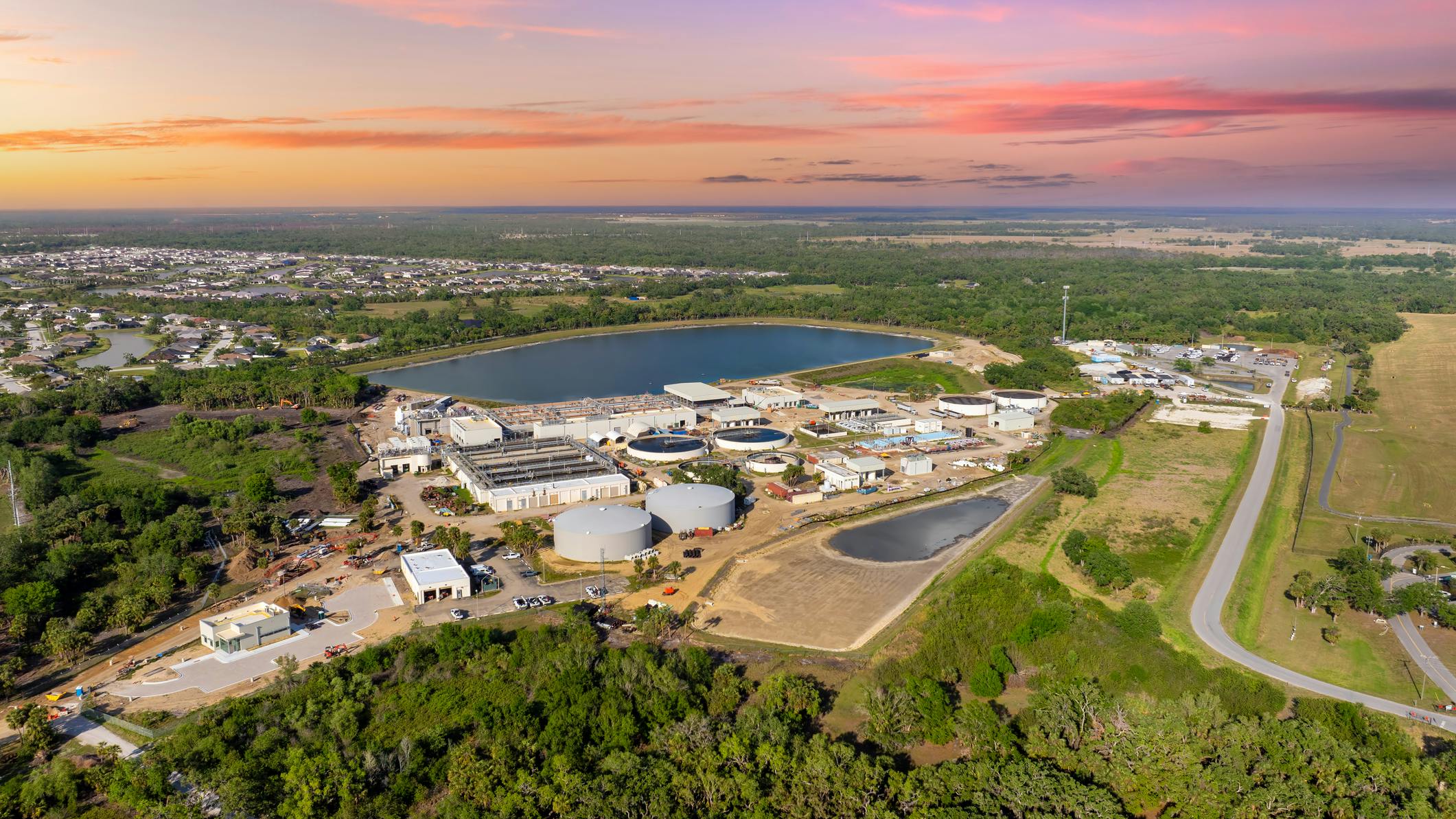 Large water treatment facility in Florida