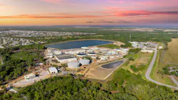 Large water treatment facility in Florida
