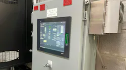 A SCADA control panel utilizing Schneider Electric software at the City of Conroe, Texas.
