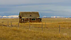 abandoned homestead on the grasslands just west of Conrad, MT